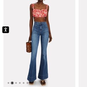 Veronica Beard Sheridan Exaggerated Flare High Rise Jeans